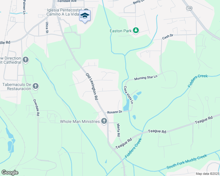 map of restaurants, bars, coffee shops, grocery stores, and more near 626 Hillhaven Drive in Winston-Salem