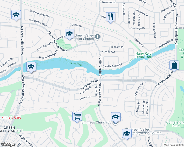 map of restaurants, bars, coffee shops, grocery stores, and more near 1906 Hobson Drive in Henderson