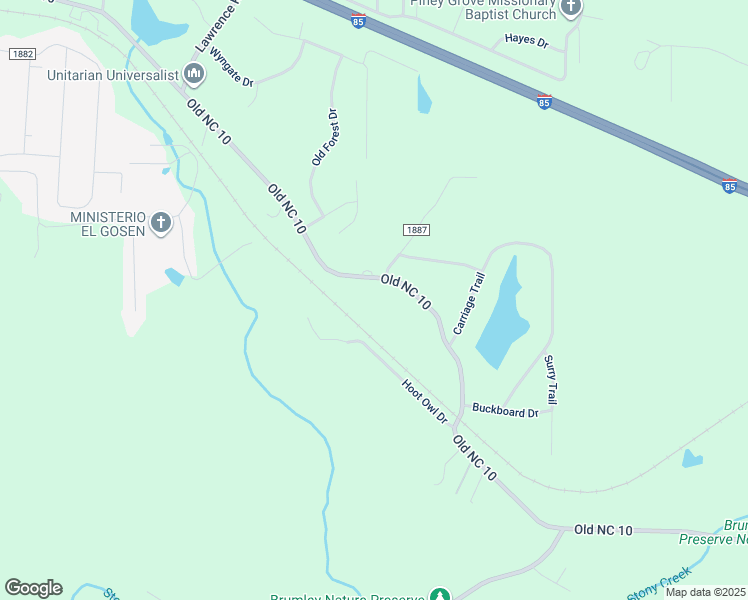 map of restaurants, bars, coffee shops, grocery stores, and more near 2229 Old NC 10 in Hillsborough