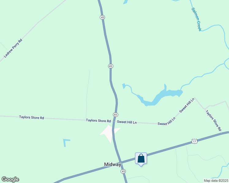 map of restaurants, bars, coffee shops, grocery stores, and more near 210 North Carolina 45 in Merry Hill