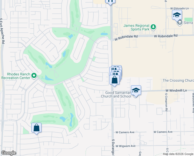 map of restaurants, bars, coffee shops, grocery stores, and more near 311 Waterton Lakes Avenue in Las Vegas