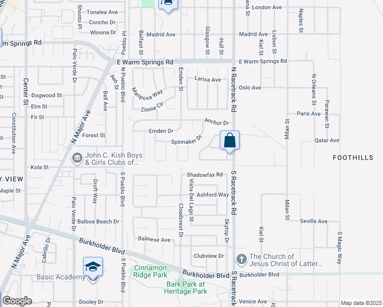 map of restaurants, bars, coffee shops, grocery stores, and more near 947 Clipper Drive in Henderson