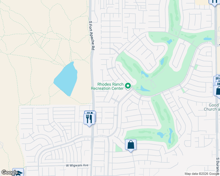 map of restaurants, bars, coffee shops, grocery stores, and more near 349 Dogleg Drive in Las Vegas