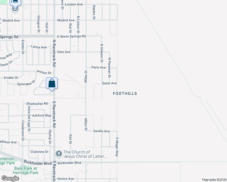 map of restaurants, bars, coffee shops, grocery stores, and more near 106 North Orleans Street in Henderson