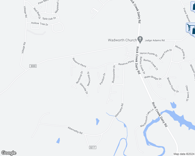 map of restaurants, bars, coffee shops, grocery stores, and more near 1912 Chenault Court in Whitsett