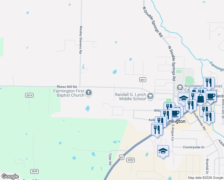 map of restaurants, bars, coffee shops, grocery stores, and more near 27 Bellwood Drive in Farmington