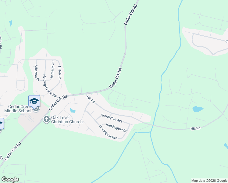 map of restaurants, bars, coffee shops, grocery stores, and more near 1926 Cedar Creek Road in Franklinton