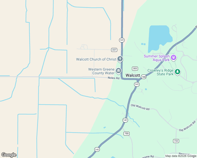 map of restaurants, bars, coffee shops, grocery stores, and more near 209 Noles Road in Paragould