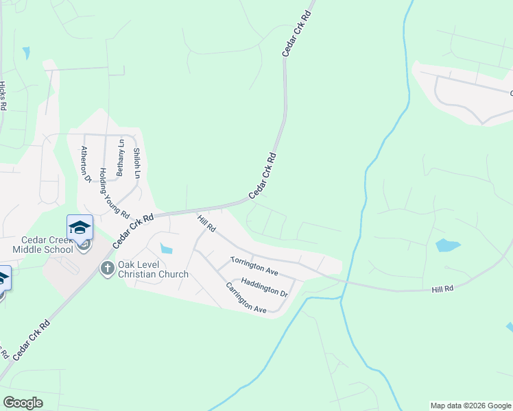 map of restaurants, bars, coffee shops, grocery stores, and more near 1926 Cedar Creek Road in Franklinton