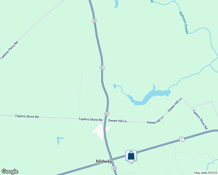 map of restaurants, bars, coffee shops, grocery stores, and more near 210 North Carolina 45 in Merry Hill