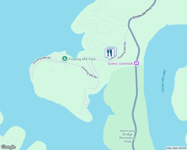 map of restaurants, bars, coffee shops, grocery stores, and more near 316 Floating Mill Road in Silver Point