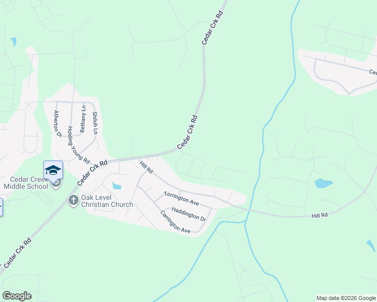 map of restaurants, bars, coffee shops, grocery stores, and more near 1925 Cedar Creek Road in Franklinton