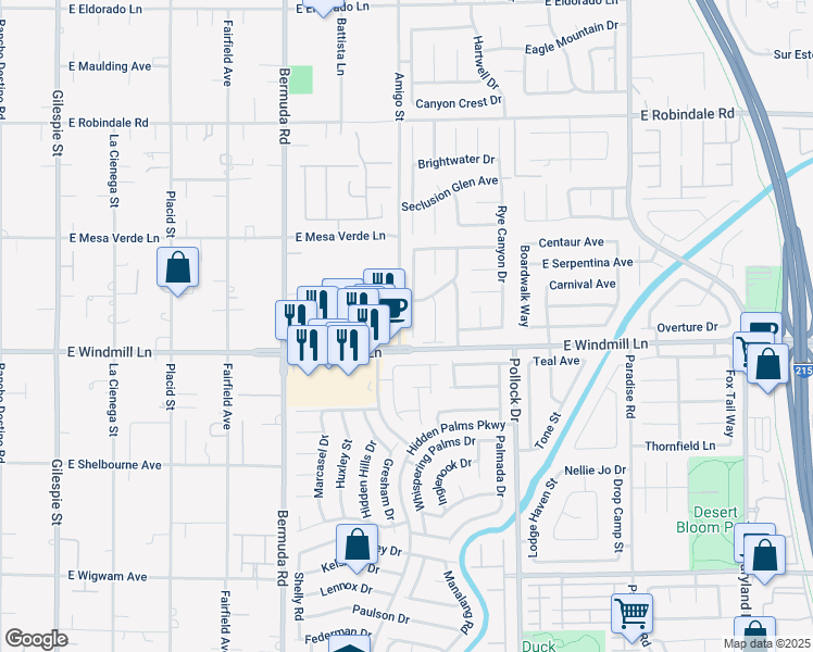map of restaurants, bars, coffee shops, grocery stores, and more near 8022 Crystal Haven Lane in Las Vegas