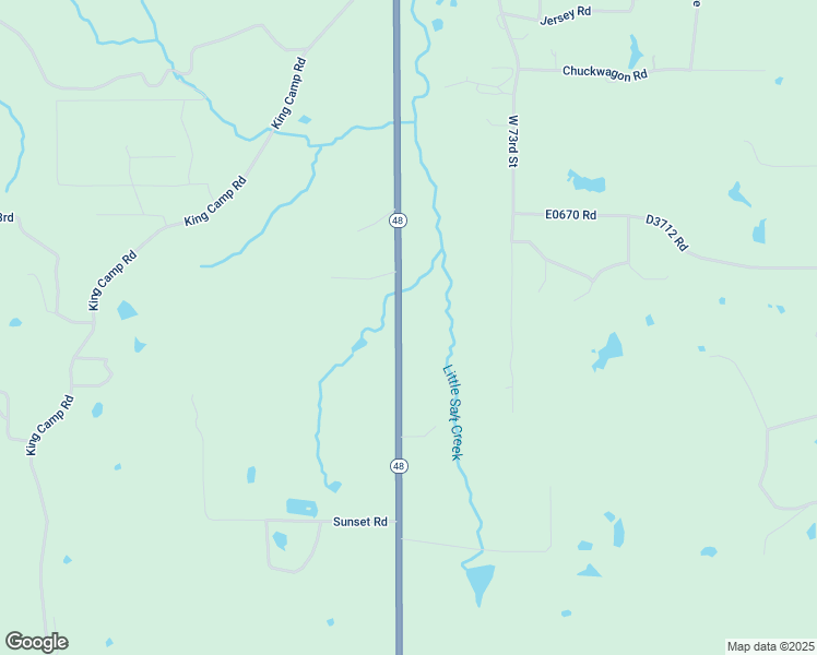 map of restaurants, bars, coffee shops, grocery stores, and more near 8559 Oklahoma 48 in Mannford