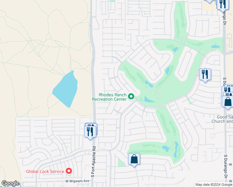 map of restaurants, bars, coffee shops, grocery stores, and more near 259 Dogleg Drive in Las Vegas