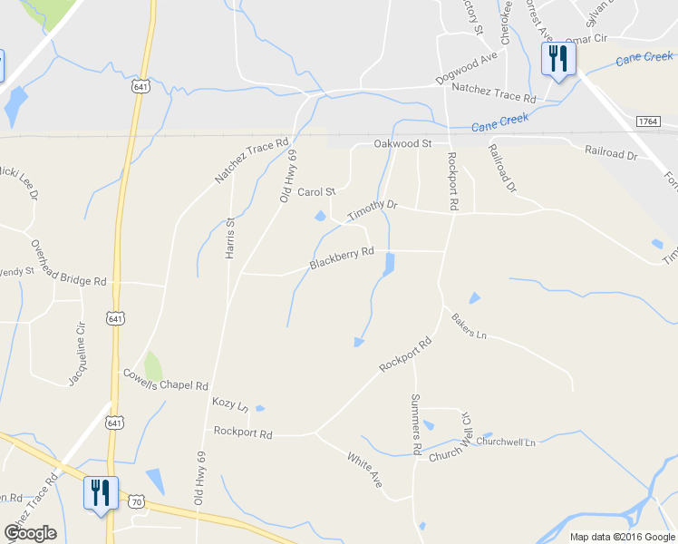 map of restaurants, bars, coffee shops, grocery stores, and more near 283 Blackberry Road in Camden