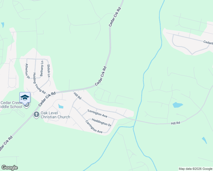 map of restaurants, bars, coffee shops, grocery stores, and more near 1925 Cedar Creek Road in Franklinton