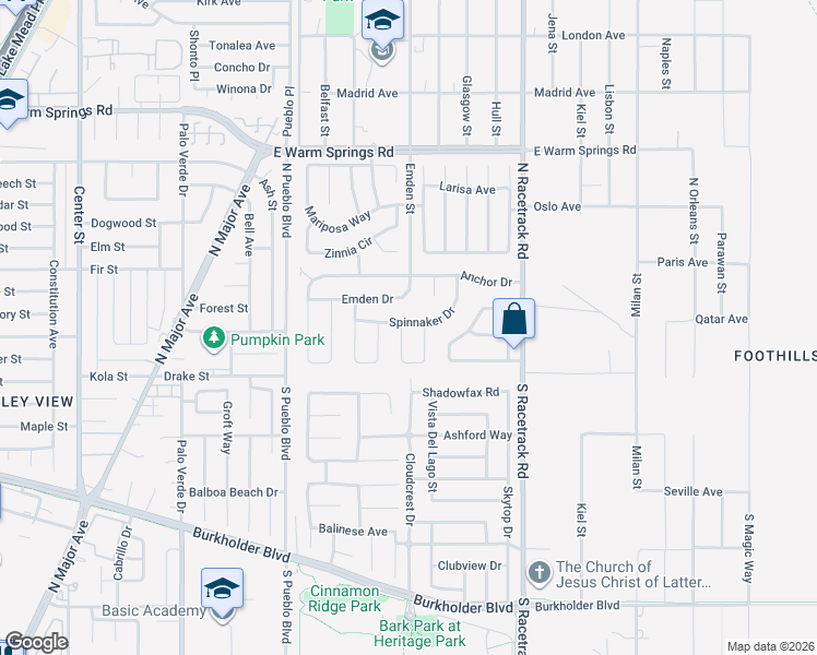 map of restaurants, bars, coffee shops, grocery stores, and more near 901 Clipper Drive in Henderson