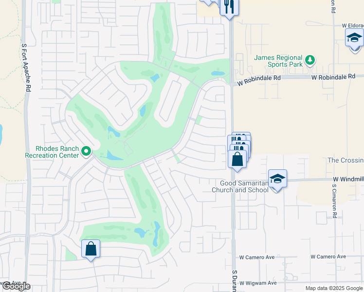 map of restaurants, bars, coffee shops, grocery stores, and more near 277 Lakewood Garden Drive in Las Vegas