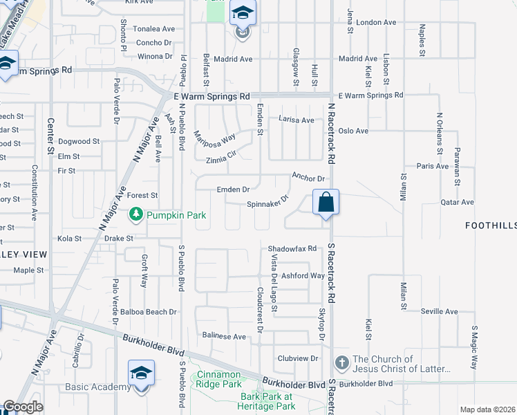 map of restaurants, bars, coffee shops, grocery stores, and more near 901 Clipper Drive in Henderson