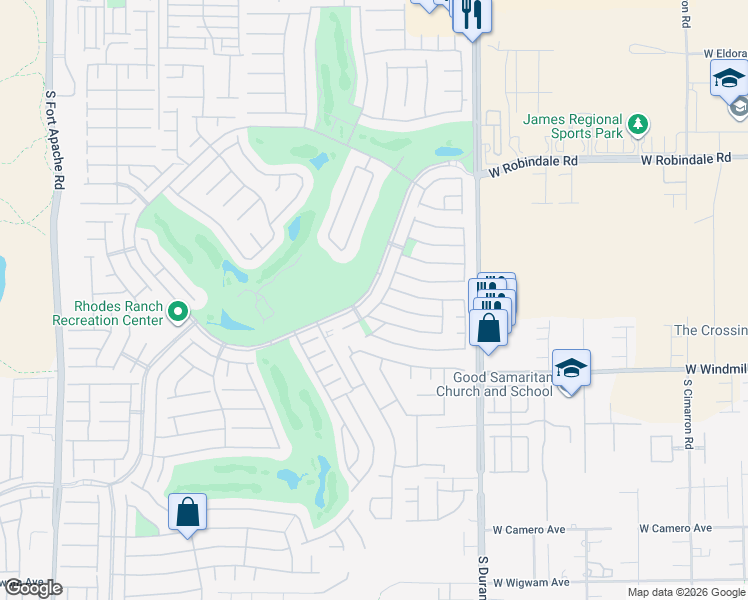 map of restaurants, bars, coffee shops, grocery stores, and more near 277 Lakewood Garden Drive in Las Vegas
