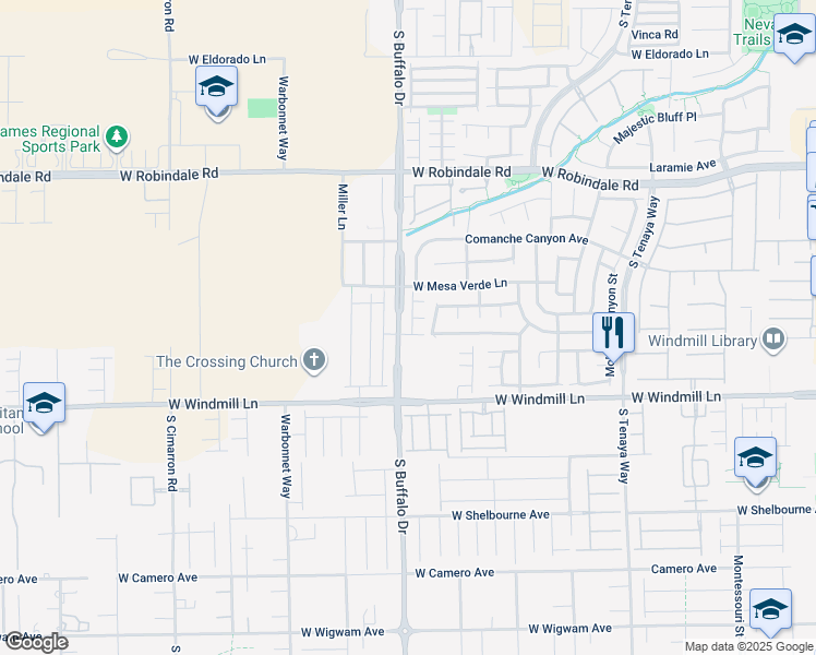 map of restaurants, bars, coffee shops, grocery stores, and more near 7977 Mountain Lilac Street in Las Vegas