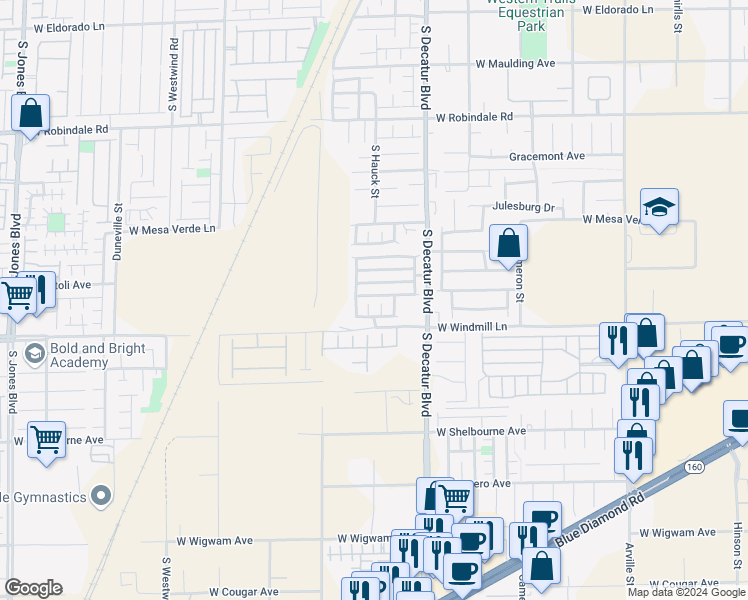 map of restaurants, bars, coffee shops, grocery stores, and more near 5063 Lime Kiln Avenue in Las Vegas