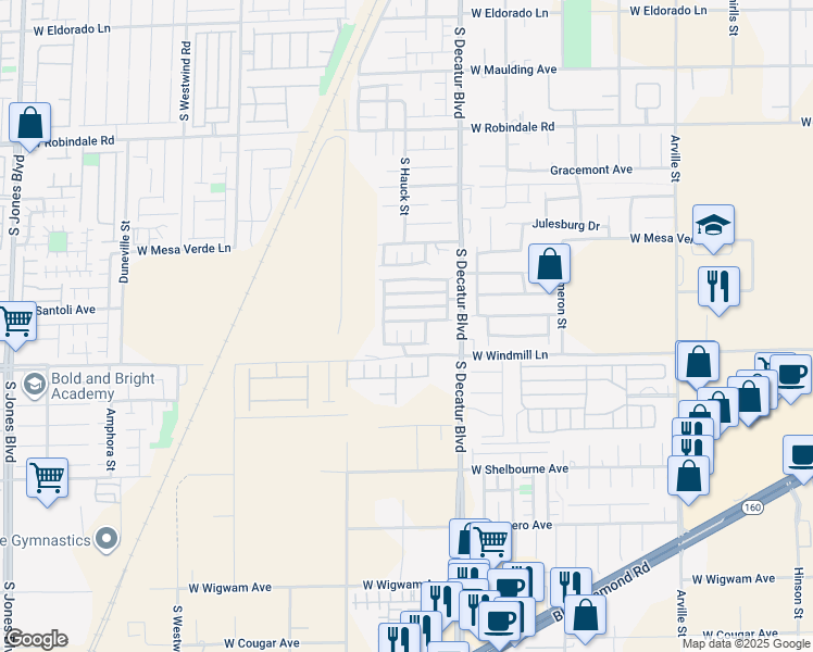 map of restaurants, bars, coffee shops, grocery stores, and more near 5055 Lime Kiln Avenue in Las Vegas