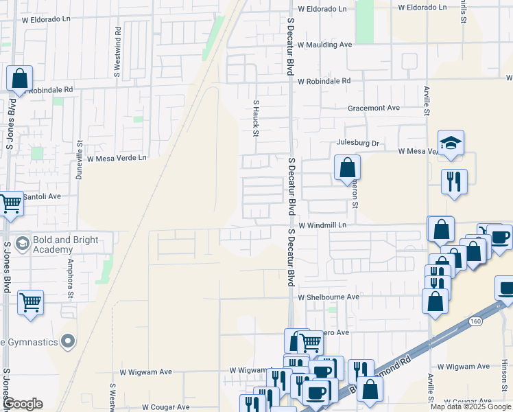 map of restaurants, bars, coffee shops, grocery stores, and more near 5055 Lime Kiln Avenue in Las Vegas