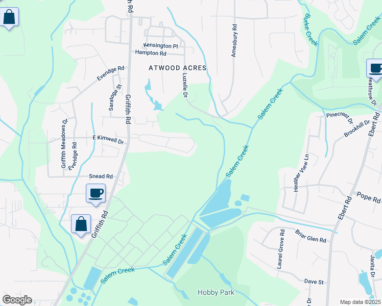 map of restaurants, bars, coffee shops, grocery stores, and more near 3097 Hyde Place Circle in Winston-Salem