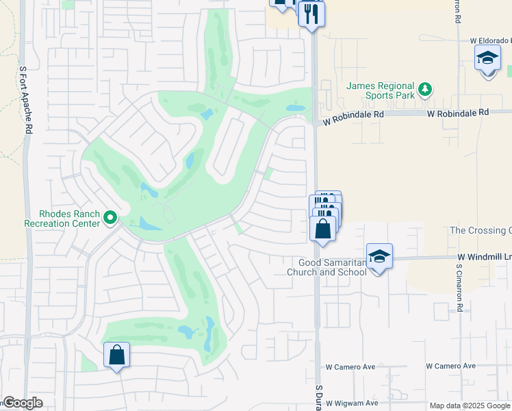 map of restaurants, bars, coffee shops, grocery stores, and more near 215 Blackstone River Avenue in Las Vegas