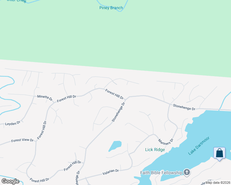 map of restaurants, bars, coffee shops, grocery stores, and more near 110 Forest Hill Drive in Crossville