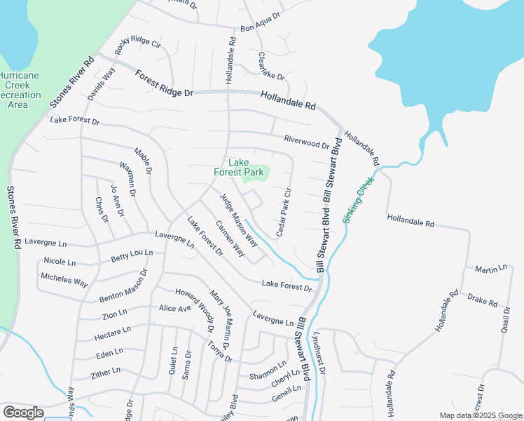 map of restaurants, bars, coffee shops, grocery stores, and more near 704 Lou Gehrig Dr in La Vergne