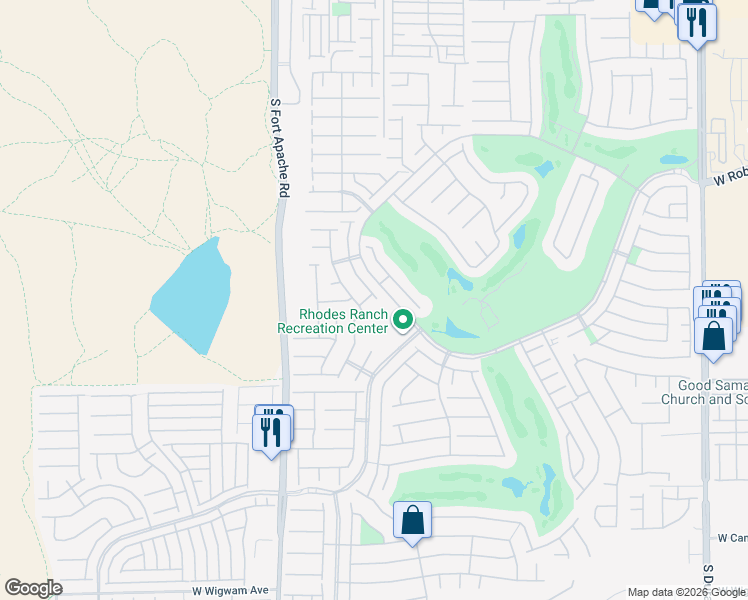map of restaurants, bars, coffee shops, grocery stores, and more near 175 Real Long Way in Las Vegas