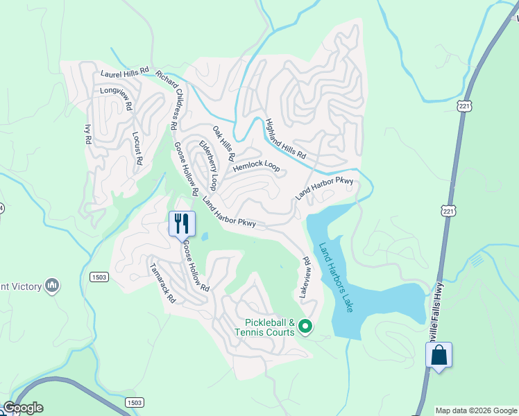 map of restaurants, bars, coffee shops, grocery stores, and more near 70 May Apple Road in Newland
