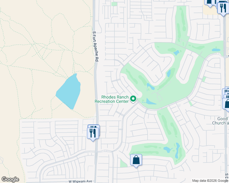 map of restaurants, bars, coffee shops, grocery stores, and more near 235 Rustic Club Way in Las Vegas