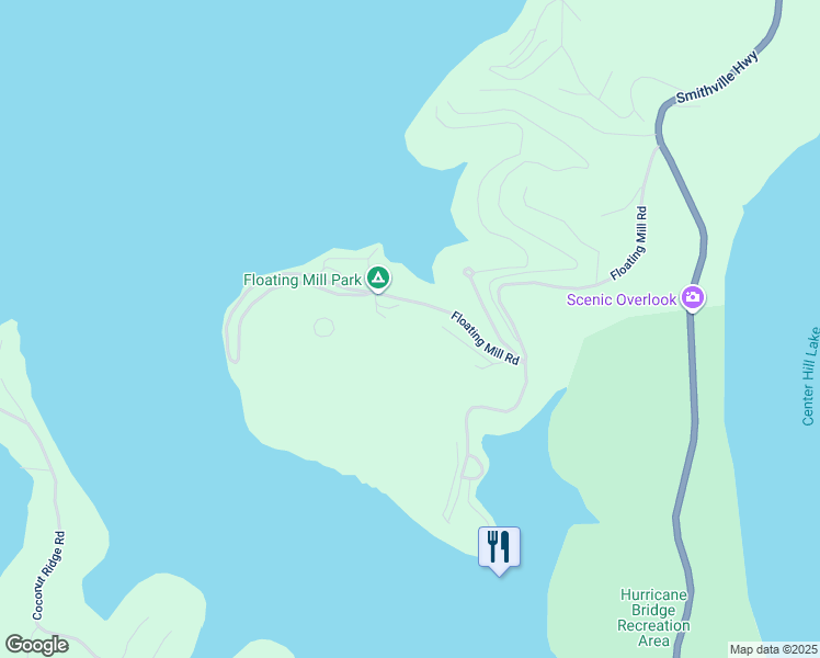 map of restaurants, bars, coffee shops, grocery stores, and more near 322 Hurricane Drive in Smithville