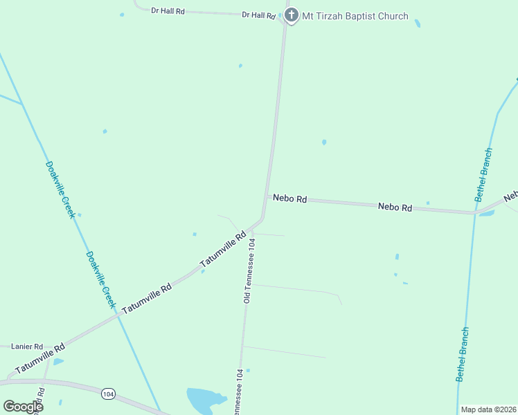 map of restaurants, bars, coffee shops, grocery stores, and more near 951-1089 Tatumville Rd in Newbern