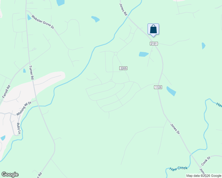 map of restaurants, bars, coffee shops, grocery stores, and more near 1503 Aberdeen Drive in Mebane