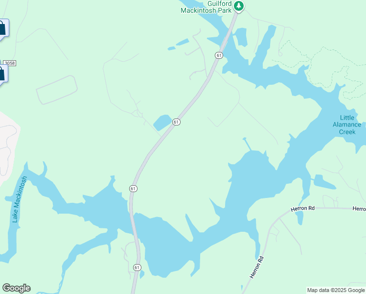 map of restaurants, bars, coffee shops, grocery stores, and more near 1435 North Carolina 61 in Whitsett