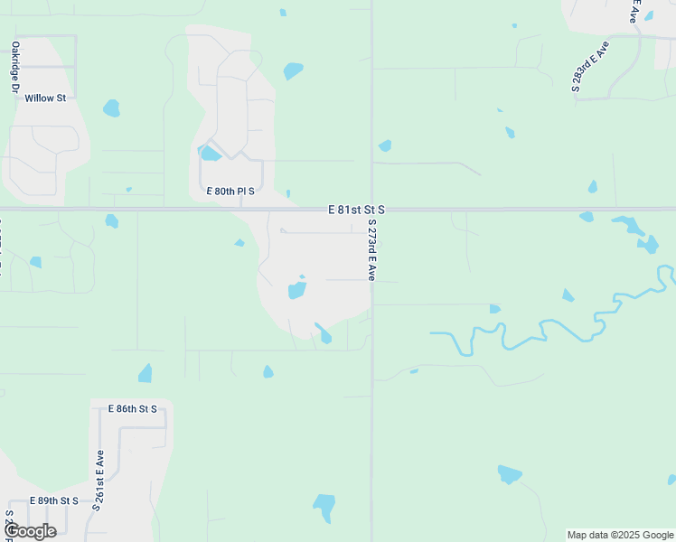 map of restaurants, bars, coffee shops, grocery stores, and more near 27119 East 84th Street South in Broken Arrow