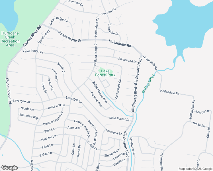 map of restaurants, bars, coffee shops, grocery stores, and more near 704 Lou Gehrig Circle in La Vergne