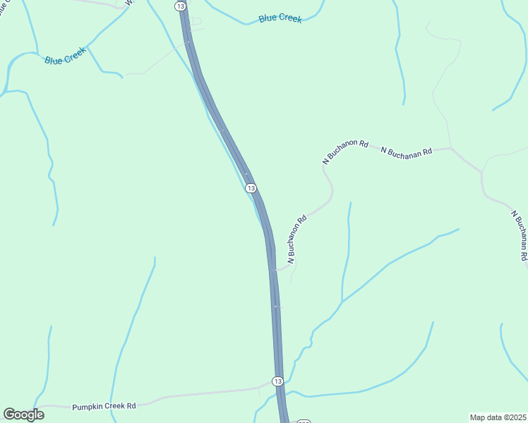 map of restaurants, bars, coffee shops, grocery stores, and more near Tennessee 13 in Waverly