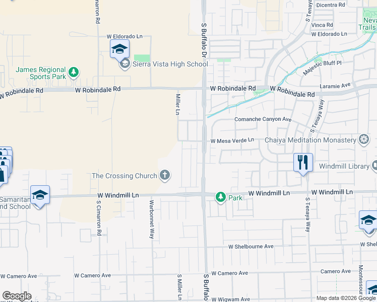 map of restaurants, bars, coffee shops, grocery stores, and more near 7939 Terra Barossa Street in Las Vegas