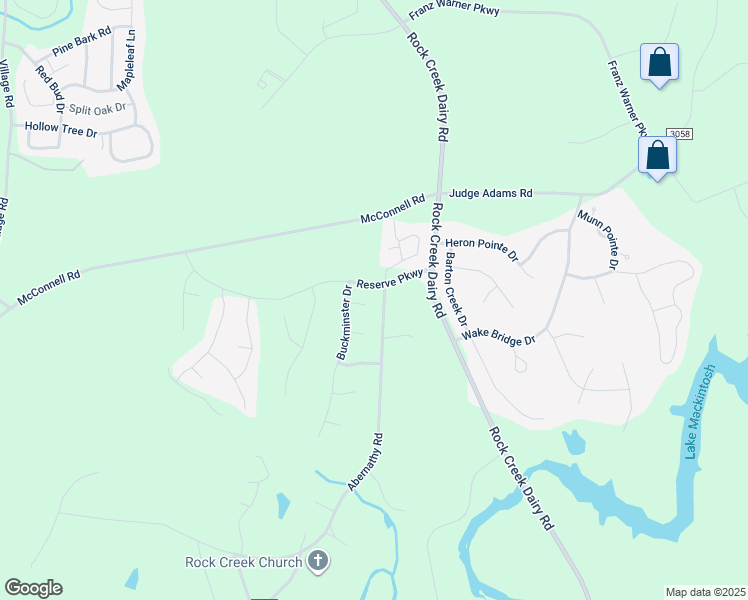 map of restaurants, bars, coffee shops, grocery stores, and more near 6507 Collonade Court in Whitsett