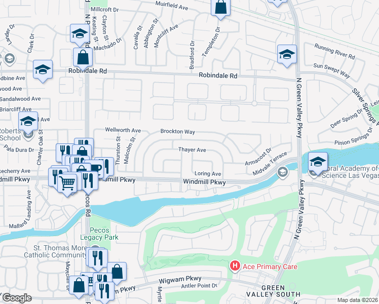 map of restaurants, bars, coffee shops, grocery stores, and more near 215 Sawtelle Street in Henderson