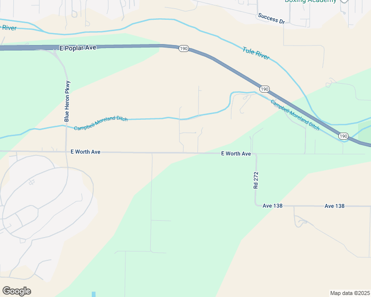 map of restaurants, bars, coffee shops, grocery stores, and more near Avenue 140 in Porterville