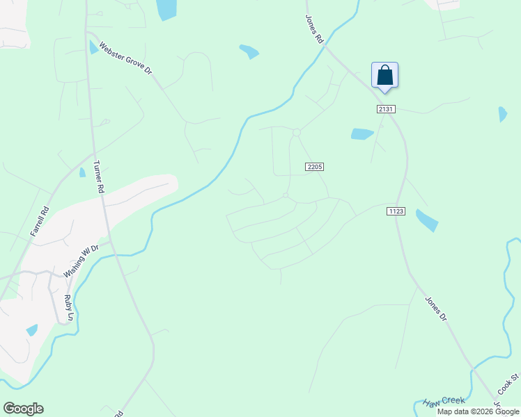 map of restaurants, bars, coffee shops, grocery stores, and more near 1363 Abington Drive in Mebane