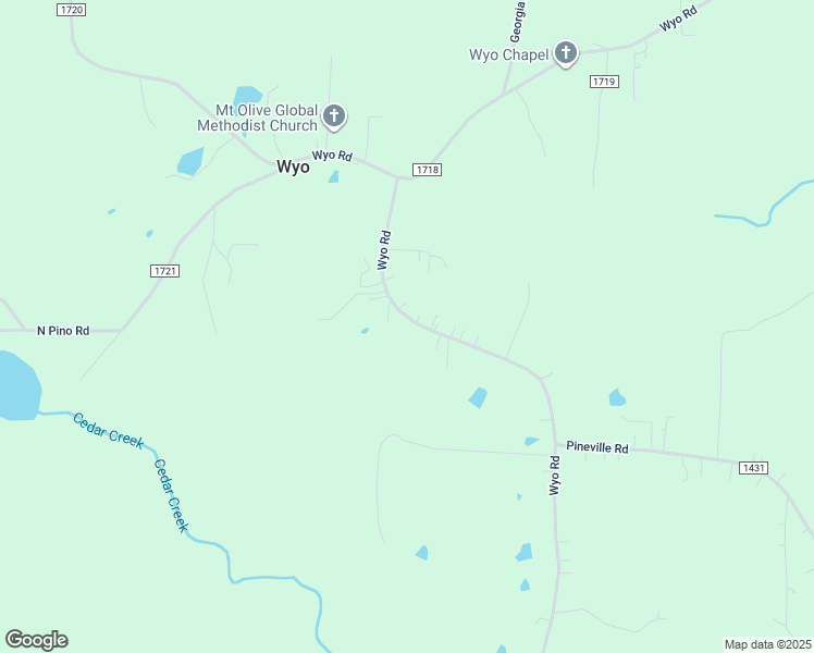 map of restaurants, bars, coffee shops, grocery stores, and more near 1027 Wyo Road in Mocksville