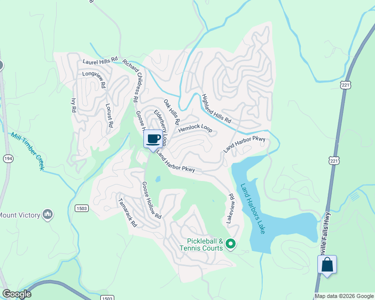 map of restaurants, bars, coffee shops, grocery stores, and more near 70 May Apple Road in Newland